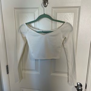 12th Tribe White Crop Top